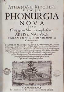 Frontispice av Phonurgia nova (1673) av Unknown artist