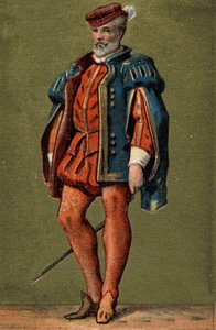 Gaspard de Coligny (1519-1572), amiral av Frankrike. av Unknown artist