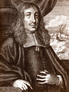 Gautier (Wouter) Schouten (1638-1704) holländsk upptäcktsresande av Unknown artist