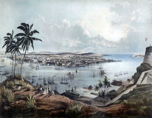 Översikt över Havanna (Havana, Kuba) 1850. av Unknown artist