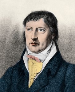 Georg Wilhelm Friedrich Hegel (1770-1831) engelsk filosof, gravyr c1825 av Unknown artist