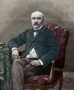 Georges Clemenceau (1841-1929), fransk politiker 1885. av Unknown artist