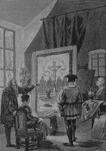 Tyska bondekriget (1524-1526): Målaren Jos Fritz i Heilbronn, Jos Fritz (född 1470; död 1525) var initiativtagare till Bundschuh-rörelsen i Untergrombach, förläningar och övre Rhen av Unknown artist