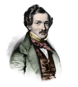 Gilbert Duprez (1806 - 1896), fransk tenor - Porträtt av den franske tenoren Gilbert Louis Duprez (1806 - 1896) av Unknown artist