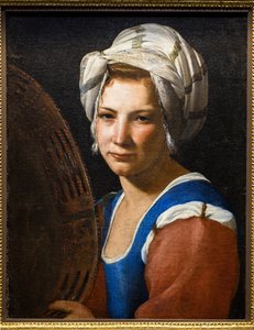 Gypsy med tamburin av Unknown artist