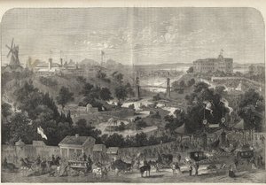 Hamburg - Tyskland - Trädgårdsutställning 1869 - Hamburg - parken för den internationella trädgårdsutställningen av Unknown artist