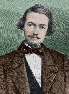 Henri Duveyrier (1840-1892), fransk upptäcktsresande - porträtt av Henri Duveyrier orientalist, fransk resenär och geograf av Unknown artist