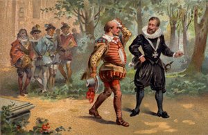 Henrik IV kung av Frankrike och Henrik av Lorraine, hertig av Mayenne och Aiguillon (1578-1621). av Unknown artist