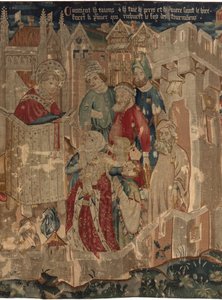 Historia om Saint Piat och Saint Eleuthère, scen 3: Saint Piat skickas till Tournai för att predika tro av Unknown artist