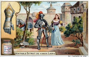 Handskens historia: handske, pansarbit, bland de skandinaviska folken - Liebig-kromolitografi av Unknown artist