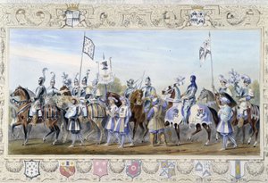 Ryttare "" Black Lions"" - i "" Knight of England" av J. Whatman, red. T. M