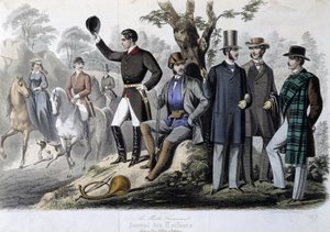 Jaktdräkter, "" Le Journal des tailors"" av Unknown artist