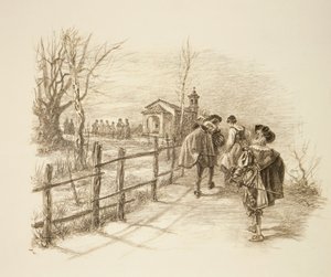Illustration till Alessandro Manzonis roman The Troloved av Unknown artist