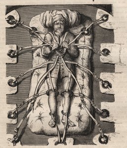 Förhör med Robert Francois Damiens (Robert-Francois Damier av Unknown artist