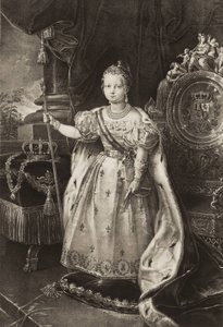 Isabella II (1830-1904). Drottning av Spanien (gravyr) av Unknown artist