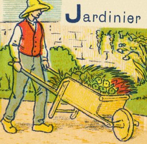 J som Trädgårdsmästare av Unknown artist
