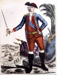 Jean-Baptiste Donatien de Vimeur, greve av Rochambeau (1725 - 1807), generallöjtnant för King