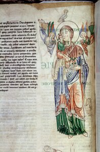 Jesses träd. Sidan för mansukriten "" Lectiaire de Citeaux""" 1100-talets Dijon. Kommunbiblioteket av Unknown artist