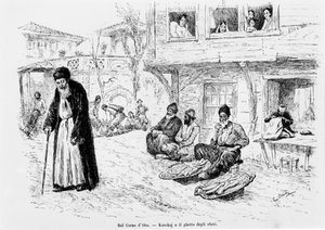 Judiskt getto i Konstantinopel. av Unknown artist