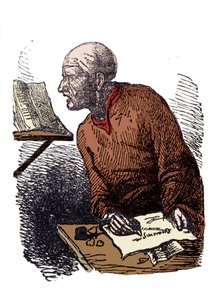John Duns Scotus (1265? -1308), kallar också Jean Duns Scott eller Jean Duns Scot, franciskanerfilosof. av Unknown artist
