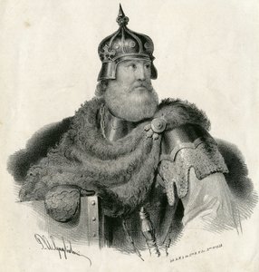 Kestutis - storhertig av Litauen och hertig de Trakai 1297-1382 av Unknown artist
