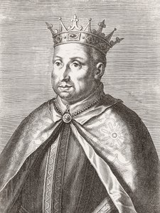 Kung Afonso II av Portugal. Porträtt. av Unknown artist