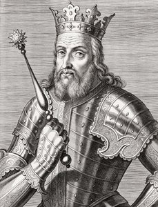 Kung Afonso IV av Portugal. Porträtt. av Unknown artist
