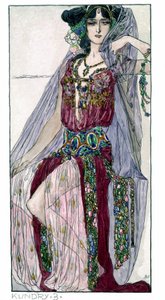 Kunddräkter till Richard Wagners opera "Parsifal". Wien av Unknown Artist