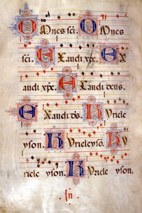 Kyrie från Choir of Crescenzago, sent 1400-tal. Bibioteca di Sant
