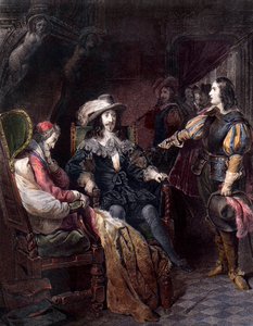 LOUIS XIII, kung av Frankrike med Henri Coiffier de Ruze d