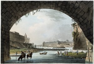 La Monnaie, 4 nationer i Paris sett av J.C.Mats, publicerad av W.Miller i London-1806 av Unknown artist