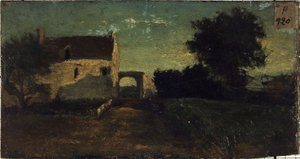 La porte de Clamart (), cirka 1850, mellan 1845 och 1855 (olja på trä) av Unknown artist