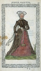 Engelskan - i "" Habits et effigies"" av Jean Sulperius av Unknown artist