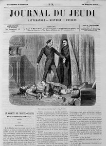 Greven av Monte Cristo (Monte Cristo) - i "" Le Journal du Thursdays"" av 1861-01-20 av Unknown artist