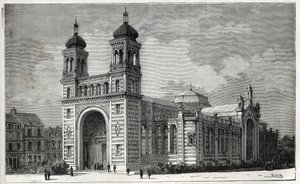 Rameau-palatset (1878-1881) i Lille - gravyr från 1884 av Unknown artist