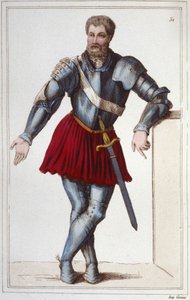 Riddaren Bayard (1475-1524) gravyr 1830 av Unknown artist
