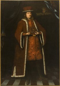 Greve Per (Pierre) Brahe, kallad den yngre, Porträtt av greve Per Brahe den yngre (1602-1680), Anonym . olja på duk av Unknown artist
