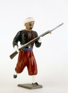 Ledande soldat: Zouaven. av Unknown artist