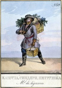 Baljväxthandlare i Ryssland på 1800-talet. av Unknown artist