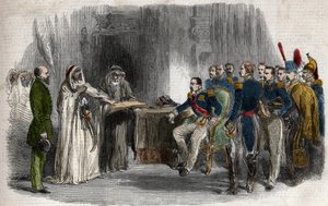 Befrielse av Abd-el-Kader av Napoleon III från slottet Amboise av Unknown artist