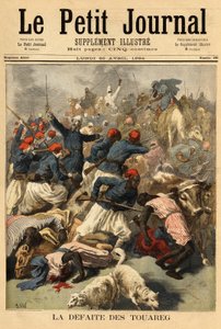 Överstelöjtnant Joseph Joffre (1852-1931), befälhavare för de franska styrkorna i Sudan (franska Sudan, faktiskt Mali), överlämnade den 23 mars 1894 tuaregstammarna "" Tengereguif"" mellan sjöarna Goro och Fati - Löjtnant Överste Joseph Joffre av Unknown artist