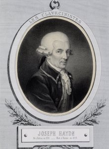 Medaljongporträtt av musikern Franz Joseph Haydn (1732-1809) av Unknown artist