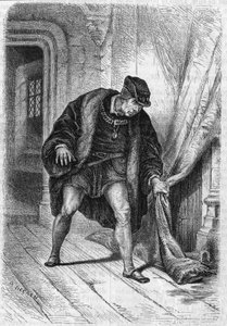 Ludvig XI, kung av Fance till Peronne (Italien). av Unknown artist