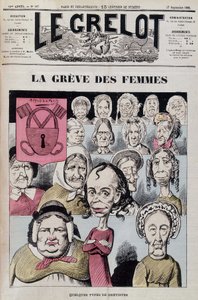 Louise Michel leder en kvinnostrejk av Unknown artist
