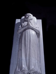 Nunnan Blanche de France ljuger (1313-1358). Skulptur av graven gjord 1393. Basilica of Saint Denis. Saint Denis av Unknown artist