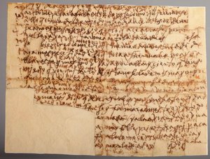 manuskript. Brev nr 7 till munkarna i Beas de Segura. Papper. Del 2. 18 november 1585. av Unknown artist