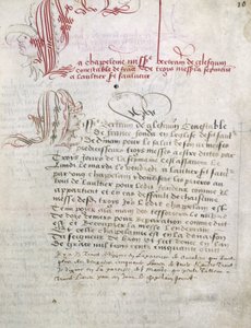 Manuskript relaterat till Du Guesclin (Duguesclin) Bibliotheque Municipale de Dinan. av Unknown artist