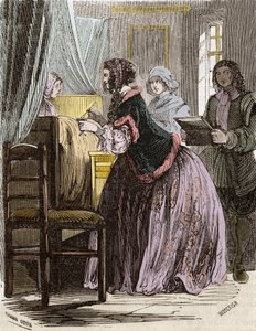 Marquise de Brinvilliers förgiftar patienterna på Hotel Dieu i Paris. av Unknown artist