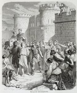 Martyrium of Saint Symphorien - i "Histoire des popes", av Maurice Lachatre av Unknown artist