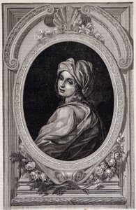 Medaljongporträtt av påven Jeanne - i "Histoire des popes"" av Maurice Lachatre av Unknown artist